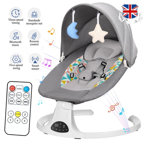 Bluetooth electric baby swing - baby,
