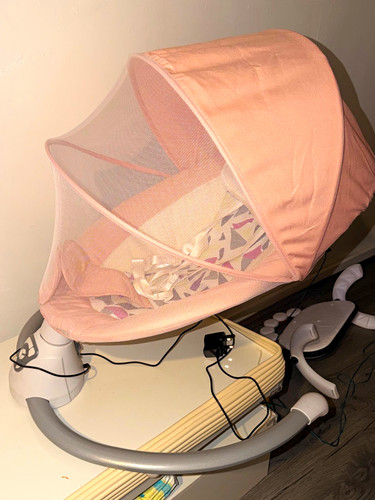 Pink grey white - grey, geometric