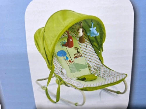 Green baby bouncer chair - green,